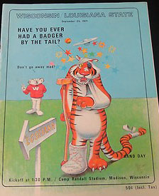 1971 LSU-Wisconsin Program Cover